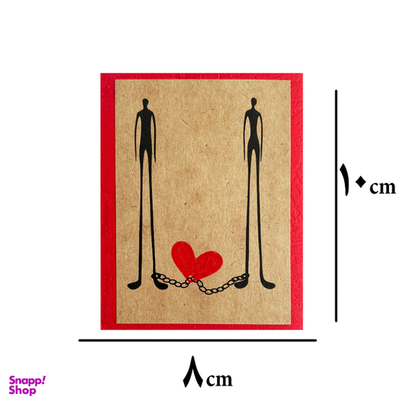 کارت پستال طرح زنجیر عشق کد 8.10