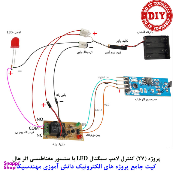 کیت آموزش الکترونیک مهندسیکا مدل 55 پروژه جامع دانش آموزی DIY+55