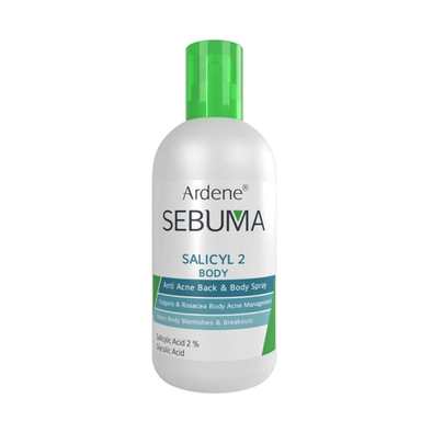 اسپری ضد جوش بدن آردن سری Sebuma مدل Salicyl 2 حجم 250 میلی‌ لیتر