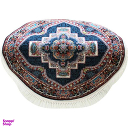 فرش ماشینی گرد مدل ناردون 101 رنگ سرمه‌ ای