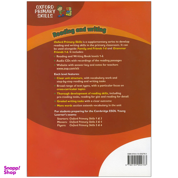 کتاب oxford primary skills Reading and Writing 4 اثر Tamzin Thampson انتشارات زبان مهر به همراه سی دی