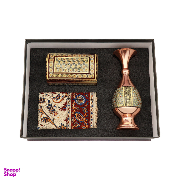 پک هدیه خاتم کاری مدل مهتاب کد 10