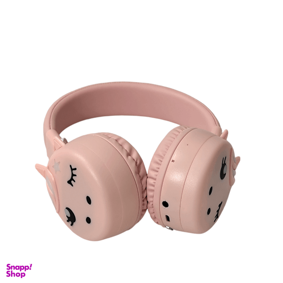 هدفون بلوتوثی چراغ دار طرح تک شاخ مدل KR-666l