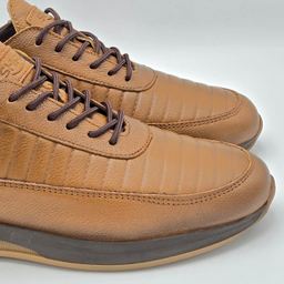 کفش راحتی مردانه شمس کد 08754 رنگ قهوه‌ای