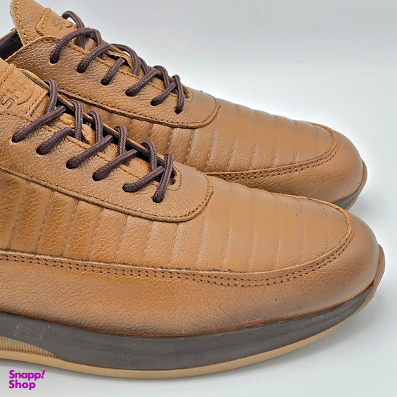 کفش راحتی مردانه شمس کد 08754 رنگ قهوه‌ای