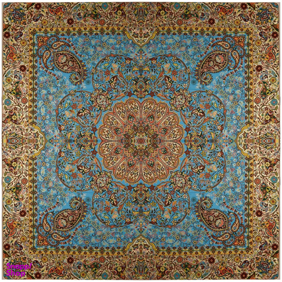 رومیزی ترمه نگین خاتم طرح افشاری کد 2