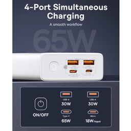 پاوربانک 65 وات بیسوس مدل Star-Lord ظرفیت 20000 میلی آمپر ساعت