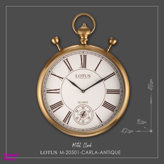 ساعت دیواری لوتوس مدل 20501 CARLA-GL
