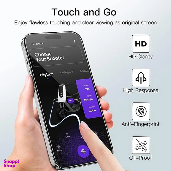 محافظ صفحه نمایش کی -زد دوو مدل Full-Glass-k مناسب برای گوشی موبایل اپل iPhone 16/ 15/ 14 Pro