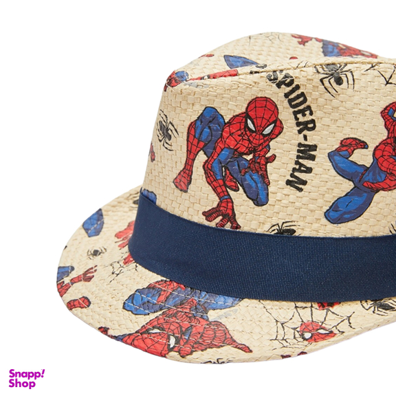 کلاه حصیری پسرانه ال سی وایکیکی مدل Spider-man ضدتعریق