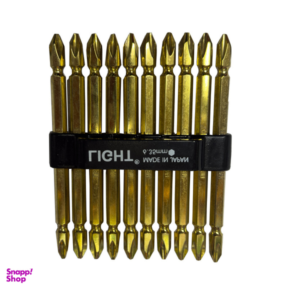 سری پیچ گوشتی دو سر چهار سو لایت مدل بلند کد SMT-LIGHT-JAPAN-8110 بسته 10 عددی
