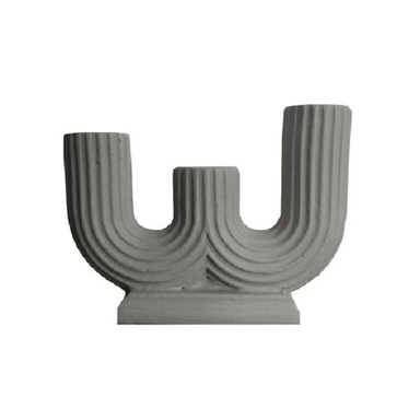 شمعدان پلی استر مدل شیار دار کد 002