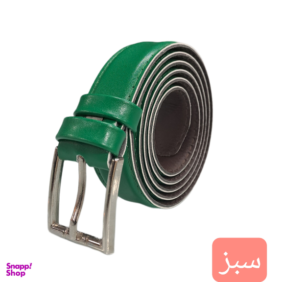 کمربند زنانه سگگ میخی کد 011 رنگ سبز
