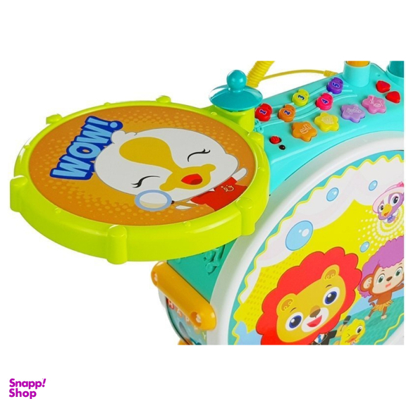 اسباب بازی موزیکال هولی تویز جاز و درام بزرگ مدل 3130 Dimple Electric Big Toy Drum Set for Kids