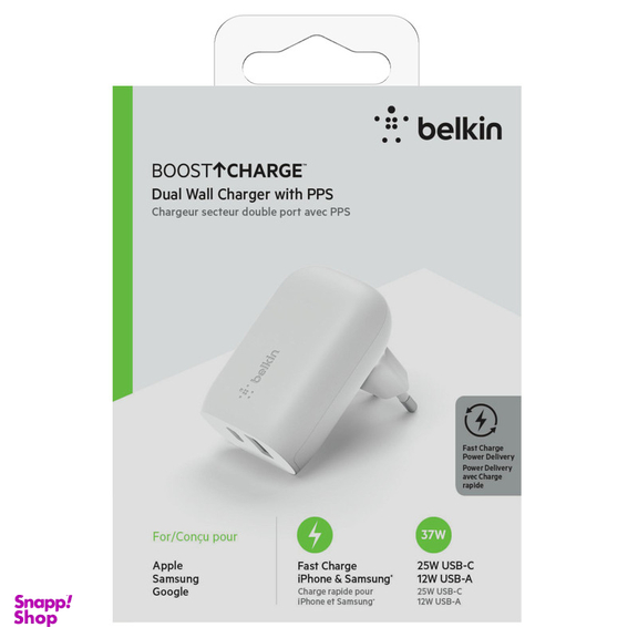 شارژر دیواری بلکین مدل  WCB007vfWH BOOST CHARGE