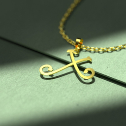 گردنبند طلا 18 عیار زنانه مدوپد مدل حرف X کد H3-1-1440