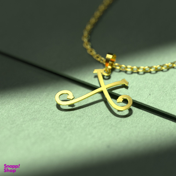 گردنبند طلا 18 عیار زنانه مدوپد مدل حرف X کد H3-1-1440