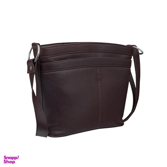 کیف دوشی زنانه نوین چرم مدل خورشید کد LHB4359