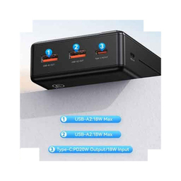 پاوربانک یوسمز مدل CD204 ظرفیت 20000 میلی آمپر ساعت