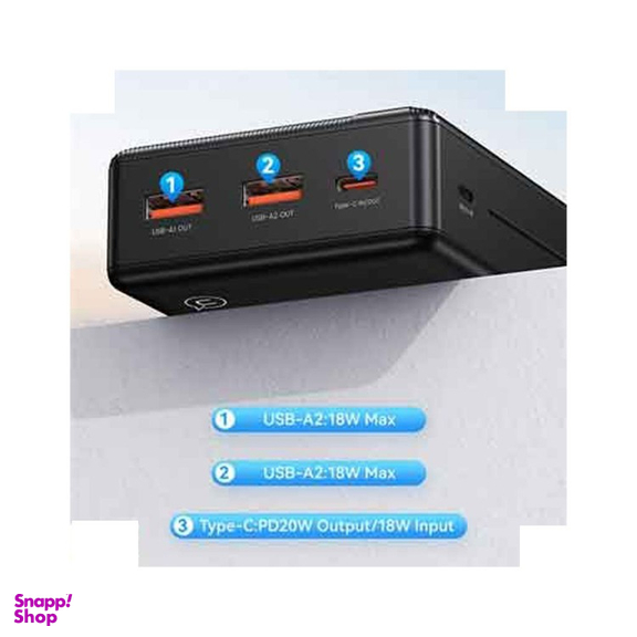 پاوربانک یوسمز مدل CD204 ظرفیت 20000 میلی آمپر ساعت