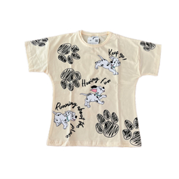 ست تیشرت و شلوارک دخترانه طرح سگ نگهبان کد 000135