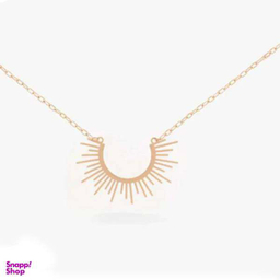 گردنبند طلا زنانه عیار 18 زنانه اپال گلد مدل خورشید G0159