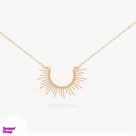 گردنبند طلا زنانه عیار 18 زنانه اپال گلد مدل خورشید G0159