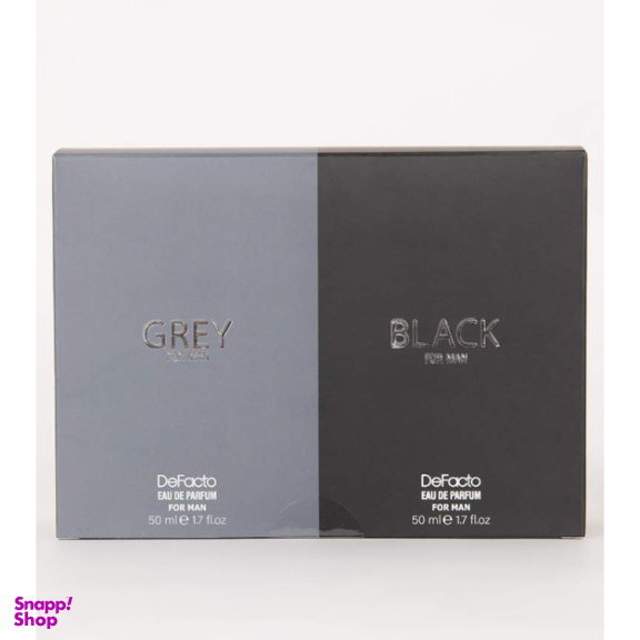 ادوپرفیوم مردانه دفکتو پک دوقلو مدل black grey