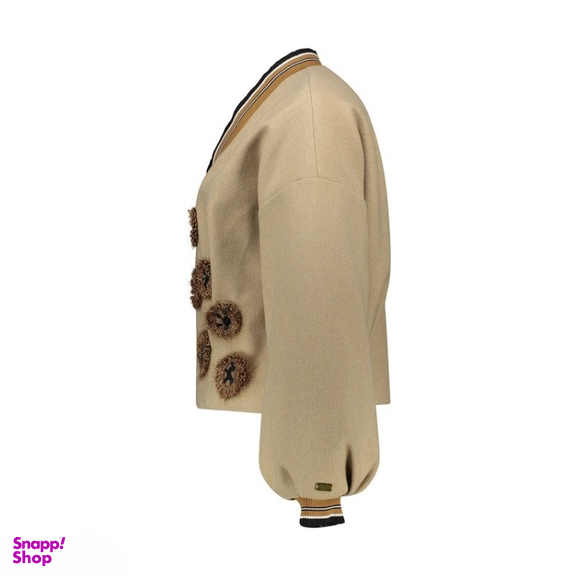 بامبر زنانه گره استایل مدل کیتی رنگ بژ