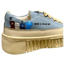 کفش زنانه مدل عروسکی کد 1108 رنگ آبی