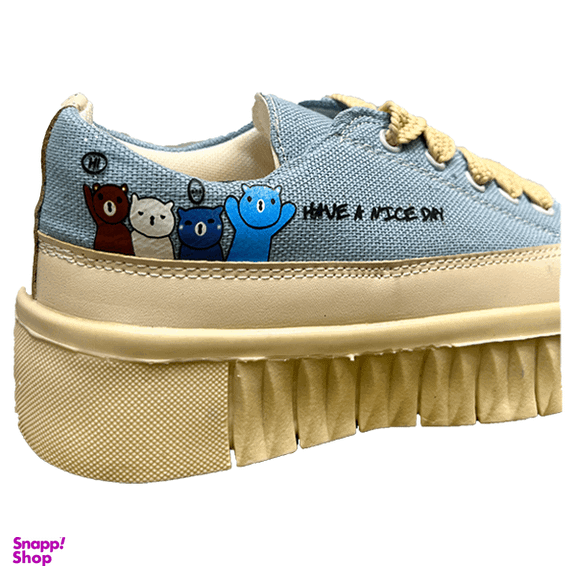 کفش زنانه مدل عروسکی کد 1108 رنگ آبی