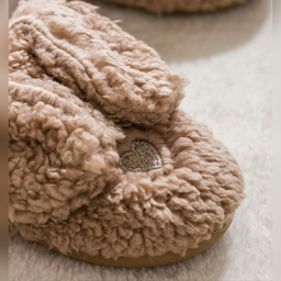 دمپایی حوله ای ال سی وایکیکی مدل استپ دار تدی