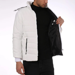 کاپشن مردانه مدل GD-s-17288097 رنگ سفید