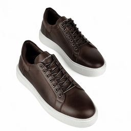 کفش راحتی زنانه چرم کاکتوس کد ws1058 رنگ قهوه ای