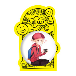 آینه جیبی خندالو طرح دوما اومارو انیمه تومو داچی گیم Tomodachi Game مدل تاشو کد 18471