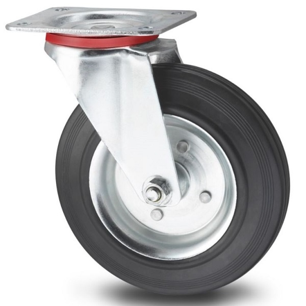 چرخ ورقی مدل گردان سایز 200 رنگ مشکی