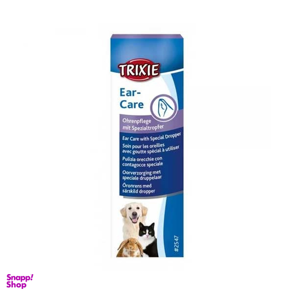 قطره محافظت از گوش سگ و گربه تریکسی مدل ear care حجم 50 میلی لیتر