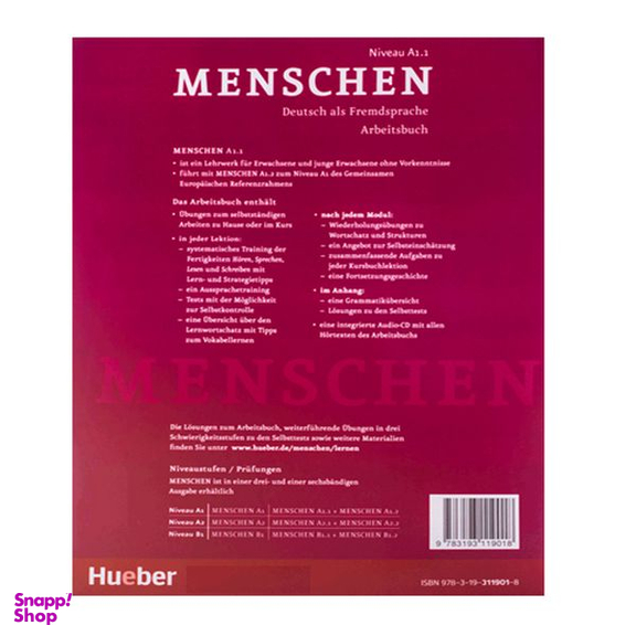 کتاب Menschen A1.1 اثر جمعی از نویسندگان انتشارات سپاهان