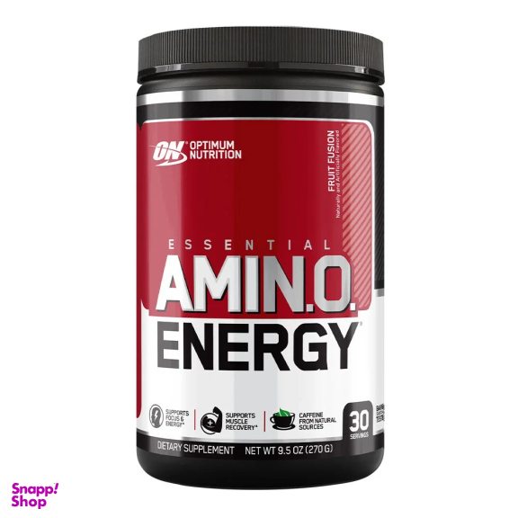 پودر مکمل آمینو انرژی اپتیموم نوتریشن مدل Fruit Fusion وزن 270 گرم