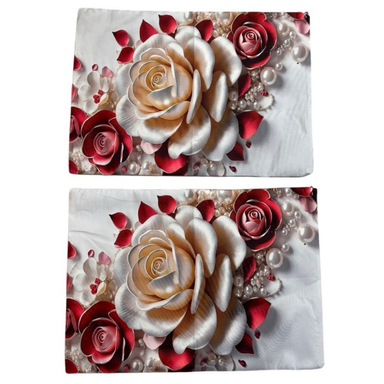 روبالشی طرح گل کد 318 مجموعه 2 عددی