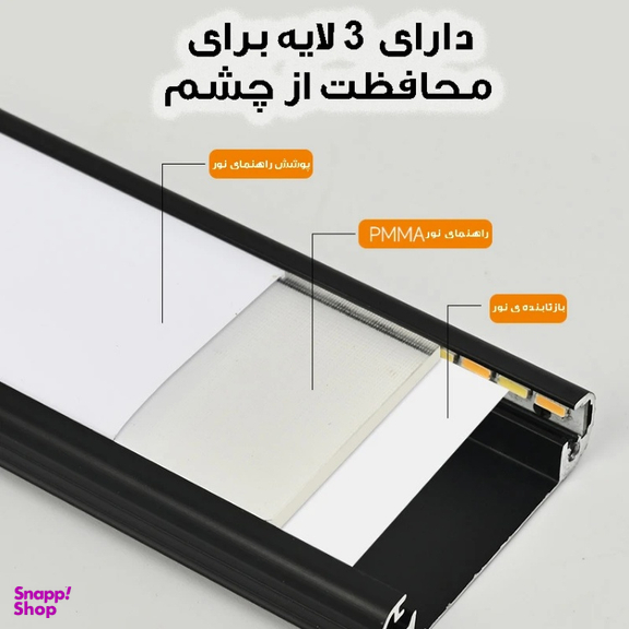 چراغ ال ای دی مدل زیر کابینتی کد FlatPanel-30cm