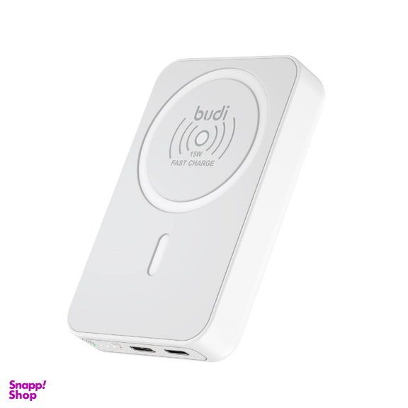 پاوربانک بودی مدل Budi PB081W ظرفیت 10000 میلی‌ آمپر‌ ساعت