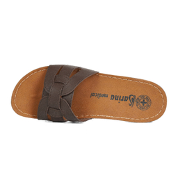 دمپایی روفرشی زنانه طرح هرمس کد 240 رنگ قهوه ای