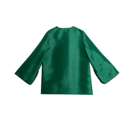 کت زنانه برنس مدل نلین رنگ سبز