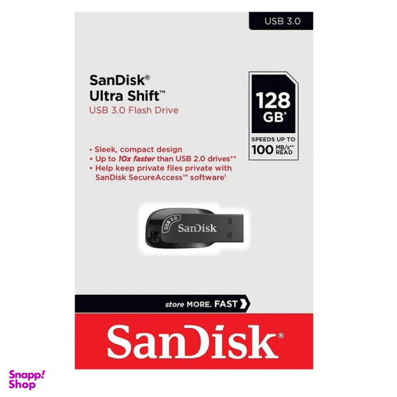 فلش مموری سن دیسک مدل ULTRA SHIFT CZ410 ظرفیت 128 گیگابایت