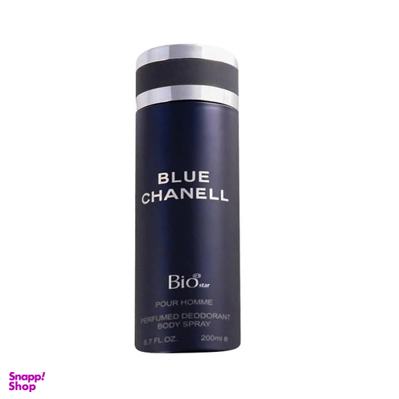 اسپری مردانه بیو استار مدل Blue Chanell حجم 200 میلی لیتر
