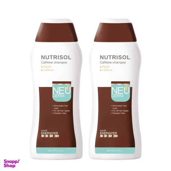 شامپو ضد ریزش مو نئودرم مدل Nutrisol حجم 300 میلی لیتر مجموعه 2 عددی