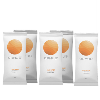 ماسک صورت اورموس مدل کمپلکس خاک رس و بابونه وزن 30 گرم بسته 5 عددی
