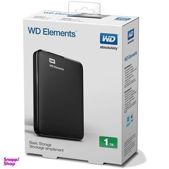هارد اکسترنال وسترن دیجیتال مدل Elements ظرفیت 1 ترابایت