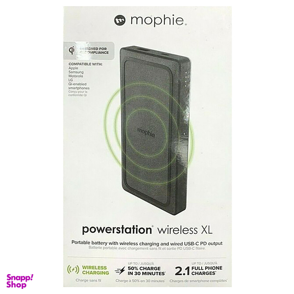 پاوربانک موفی مدل PowerStation Wireless XL ظرفیت 10000 میلی آمپر ساعت